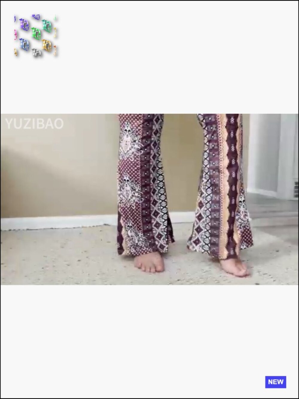 Flare Yoga Leggings High Waisted Wide Leg Bell Bottom Pants Boho Palazzo - Picture 3 of 4